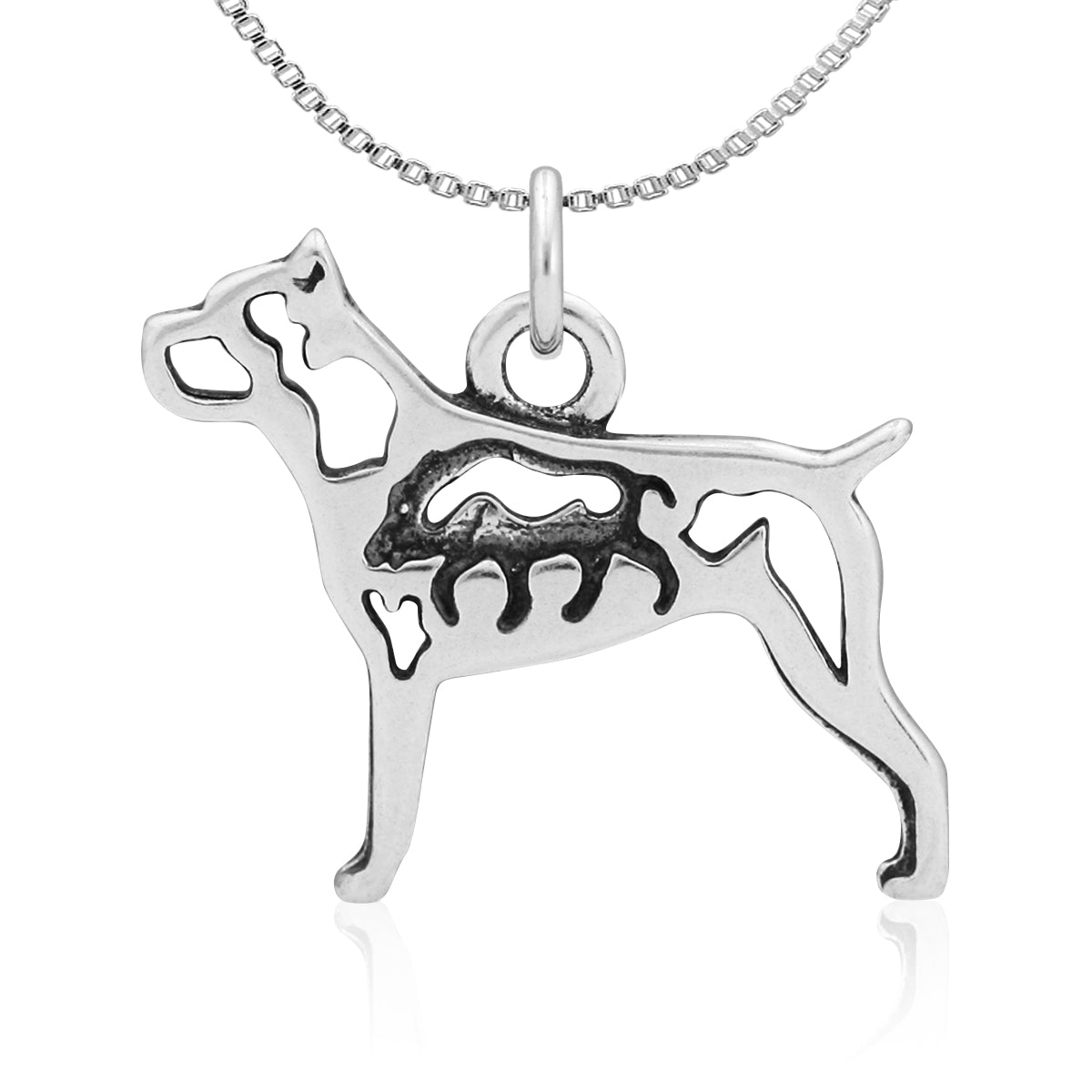 Sterling Silver Cane Corso Necklace Jewelry