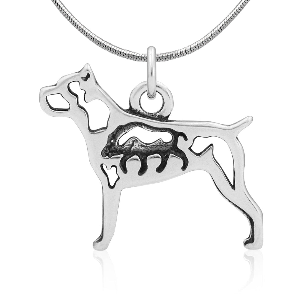 Sterling Silver Cane Corso Necklace Jewelry