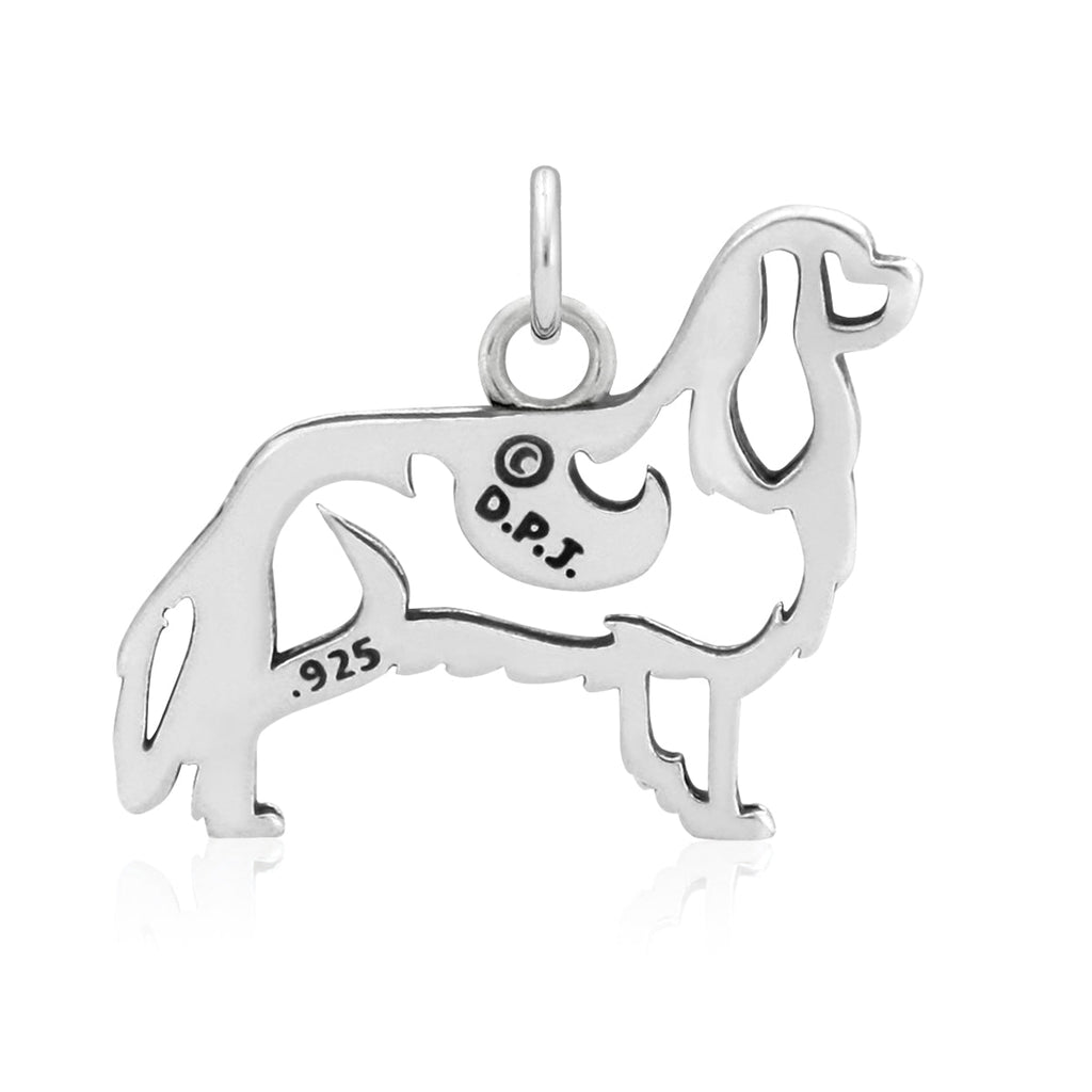 Sterling Silver Cavalier King Charles Spaniel Necklace Jewelry