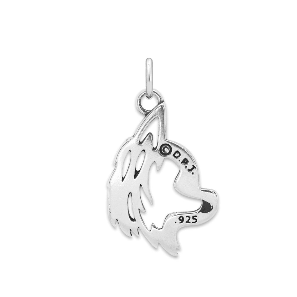 Chihuahua Necklace in Sterling Silver, Longhaired