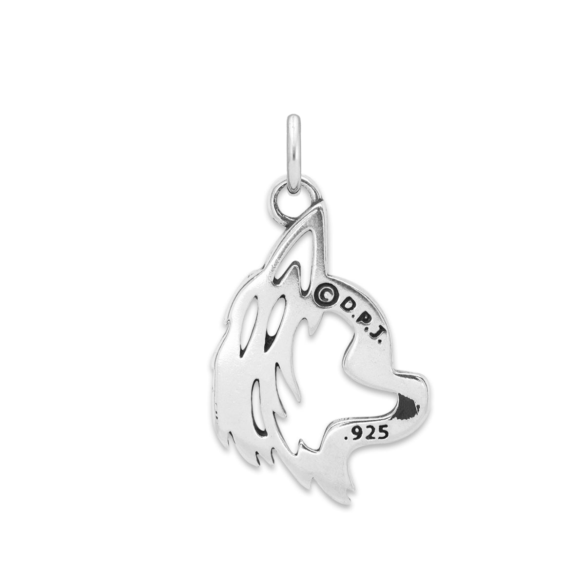 Chihuahua Necklace in Sterling Silver, Longhaired