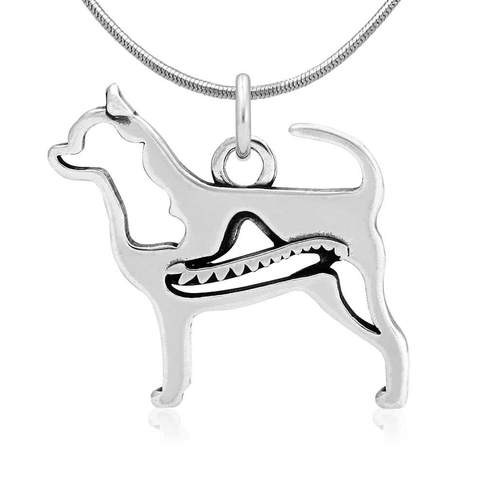 Sterling Silver Chihuahua Necklace Jewelry, Smooth