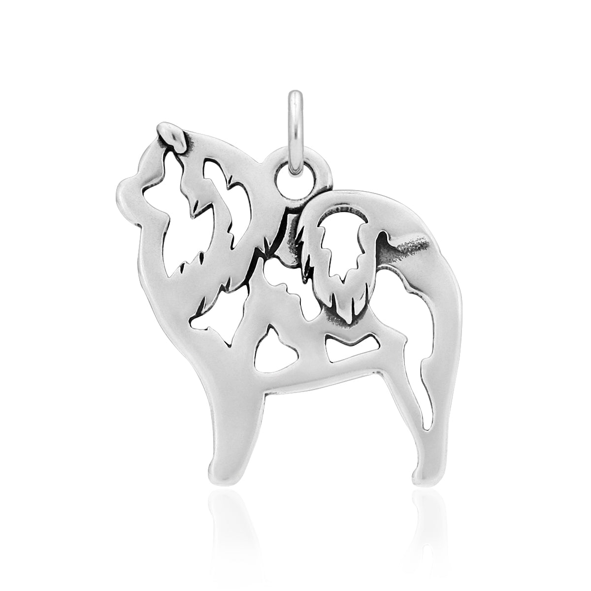 Sterling Silver Chow Chow Necklace Jewelry