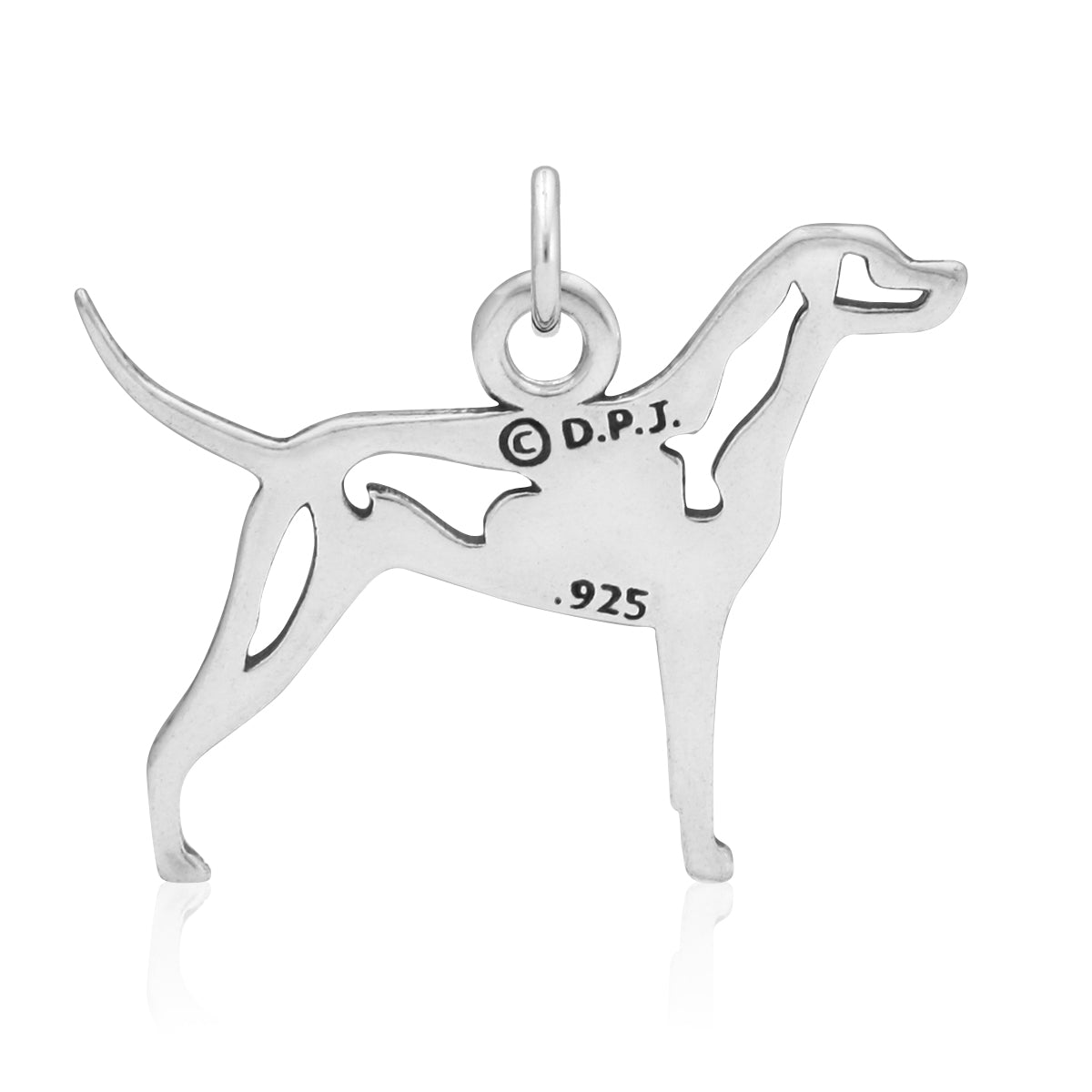 Sterling Silver Dalmatian Necklace Jewelry