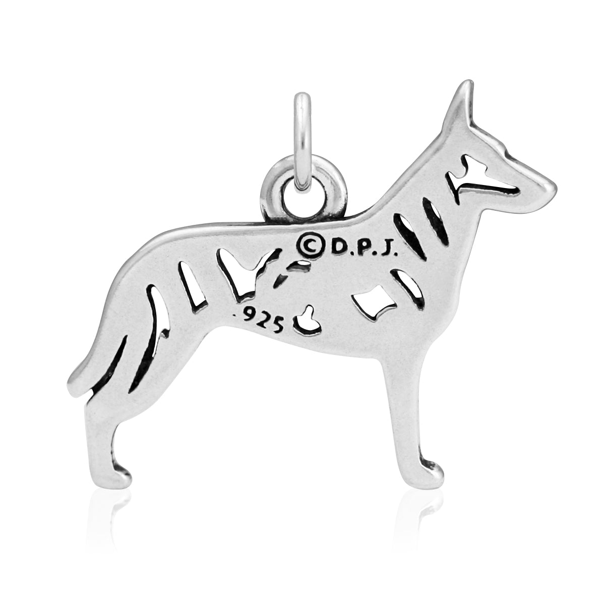 Sterling Silver Dutch Shepherd Necklace Jewelry