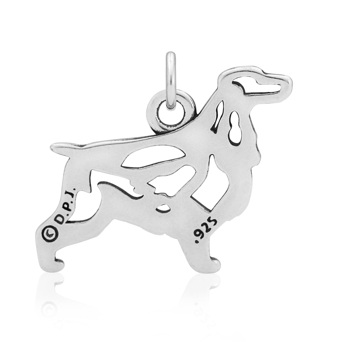 Sterling Silver English Cocker Spaniel Necklace Jewelry