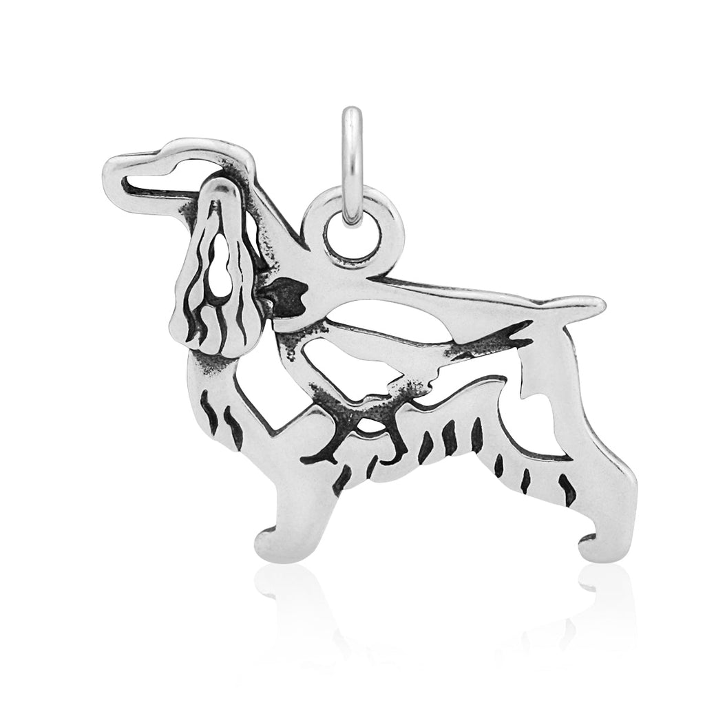 Sterling Silver English Cocker Spaniel Necklace Jewelry