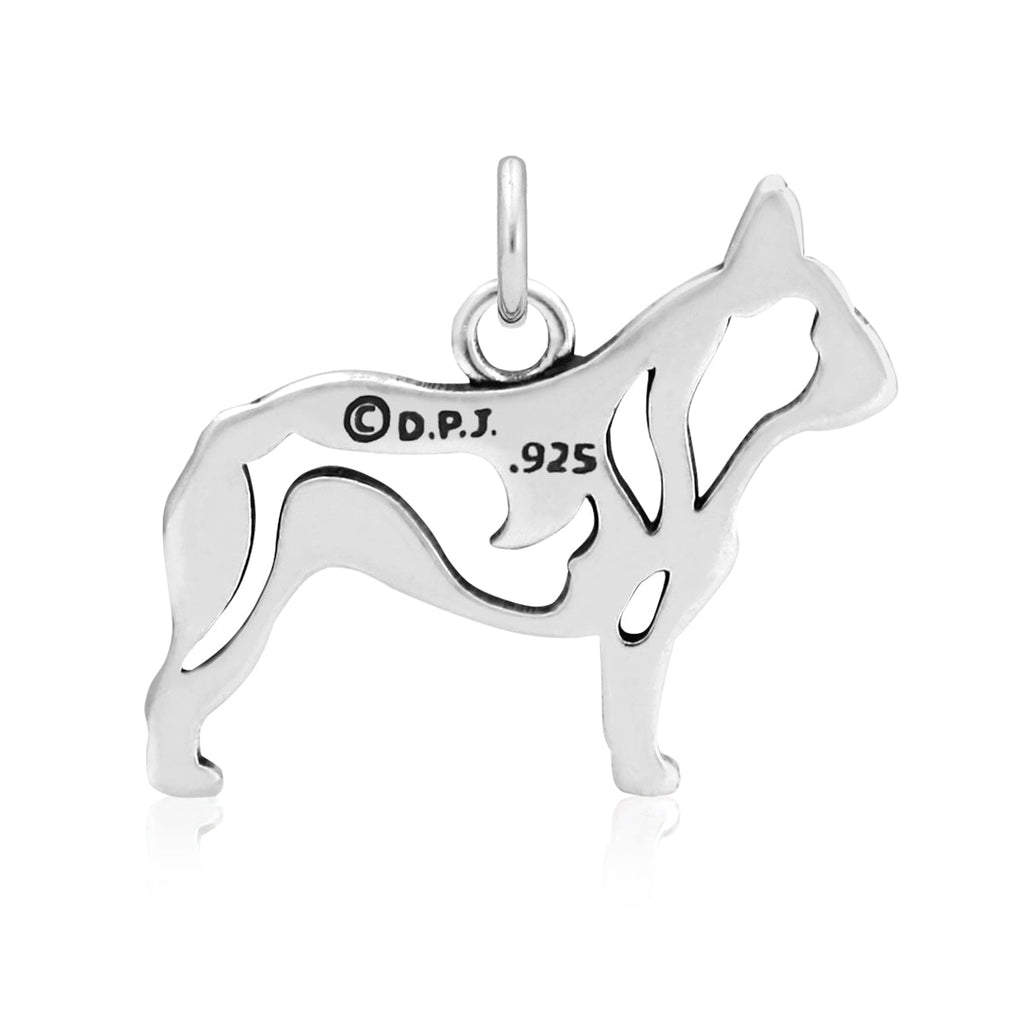 Sterling Silver French Bulldog Necklace Jewelry