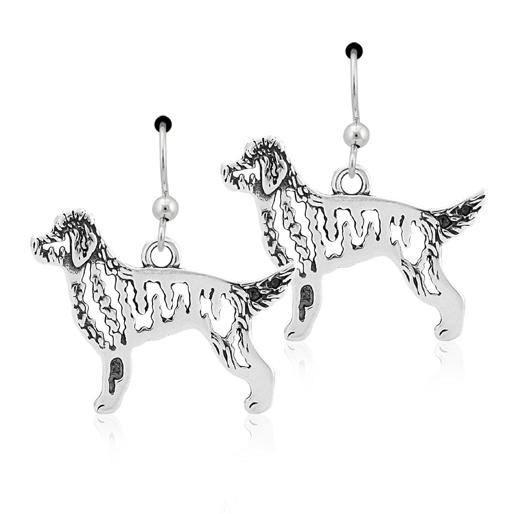 Sterling Silver Goldendoodle Earrings