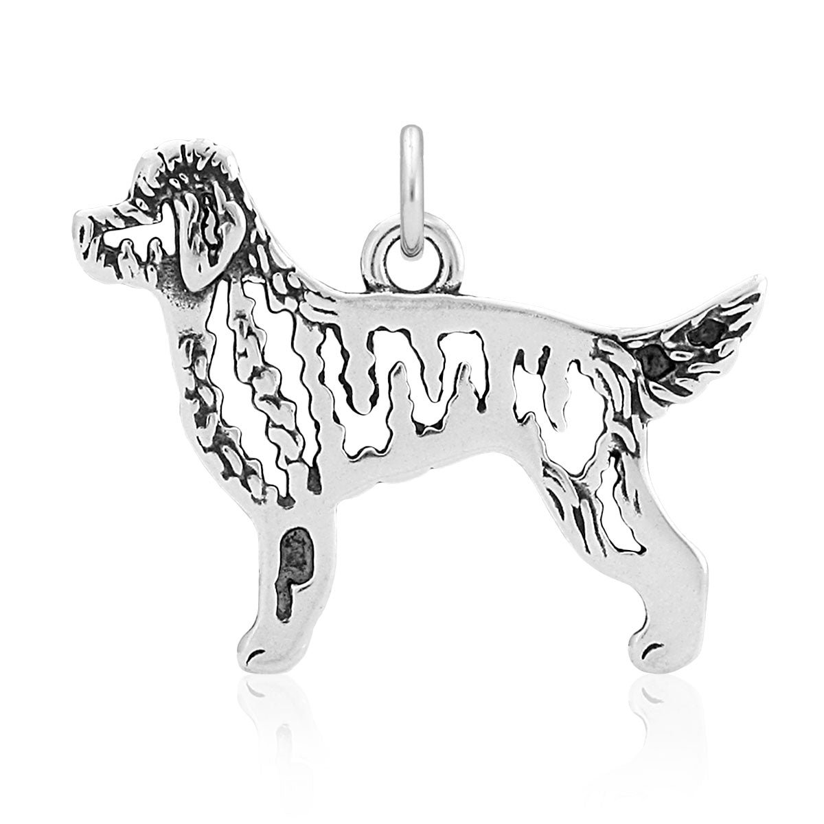 Sterling Silver Goldendoodle Necklace Jewelry