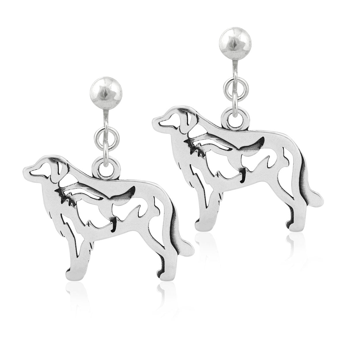 Sterling Silver Great Pyrenees Earrings
