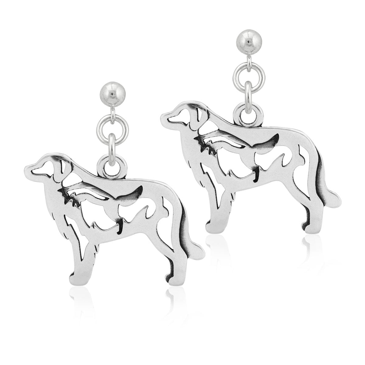 Sterling Silver Great Pyrenees Earrings