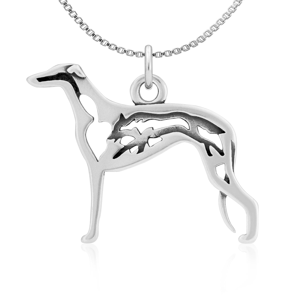 Sterling Silver Greyhound Necklace Jewelry