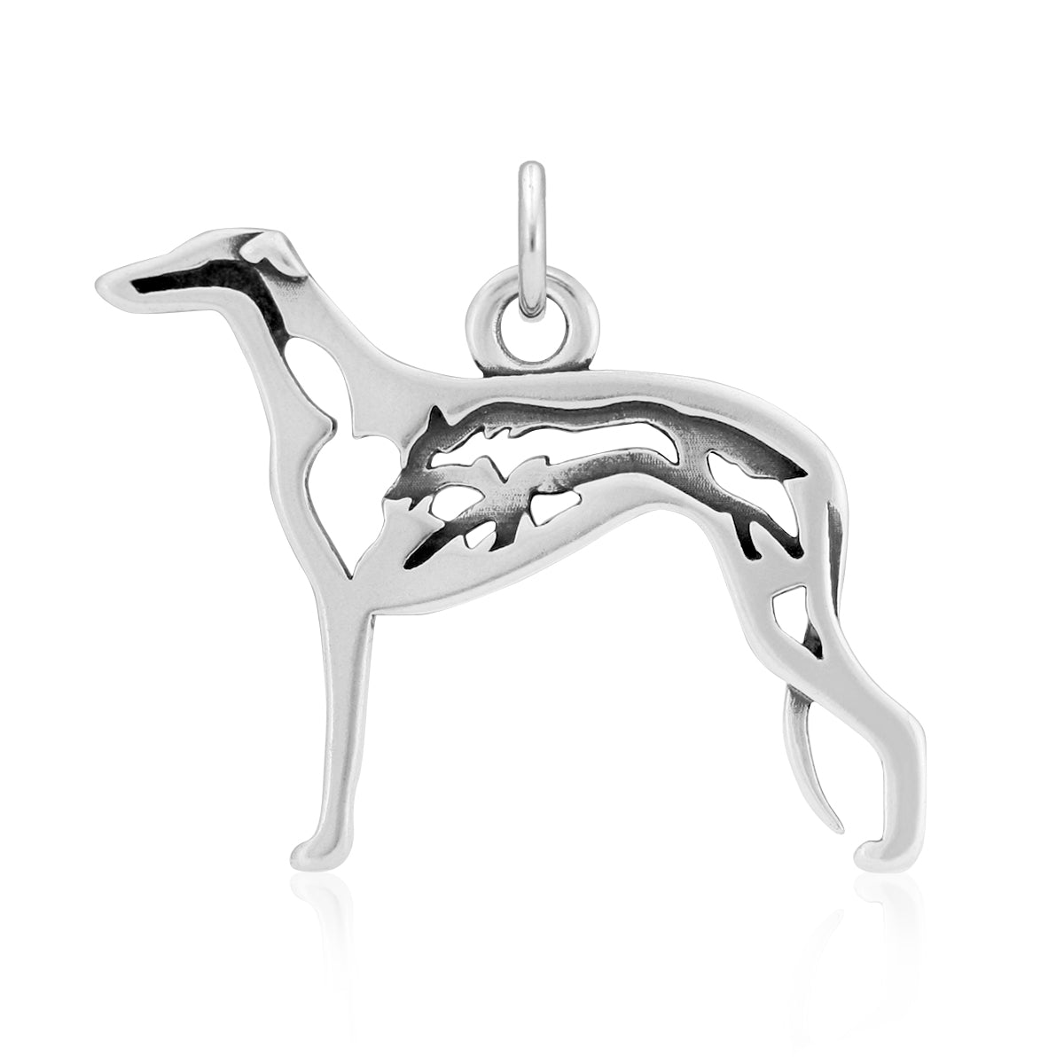 Sterling Silver Greyhound Necklace Jewelry