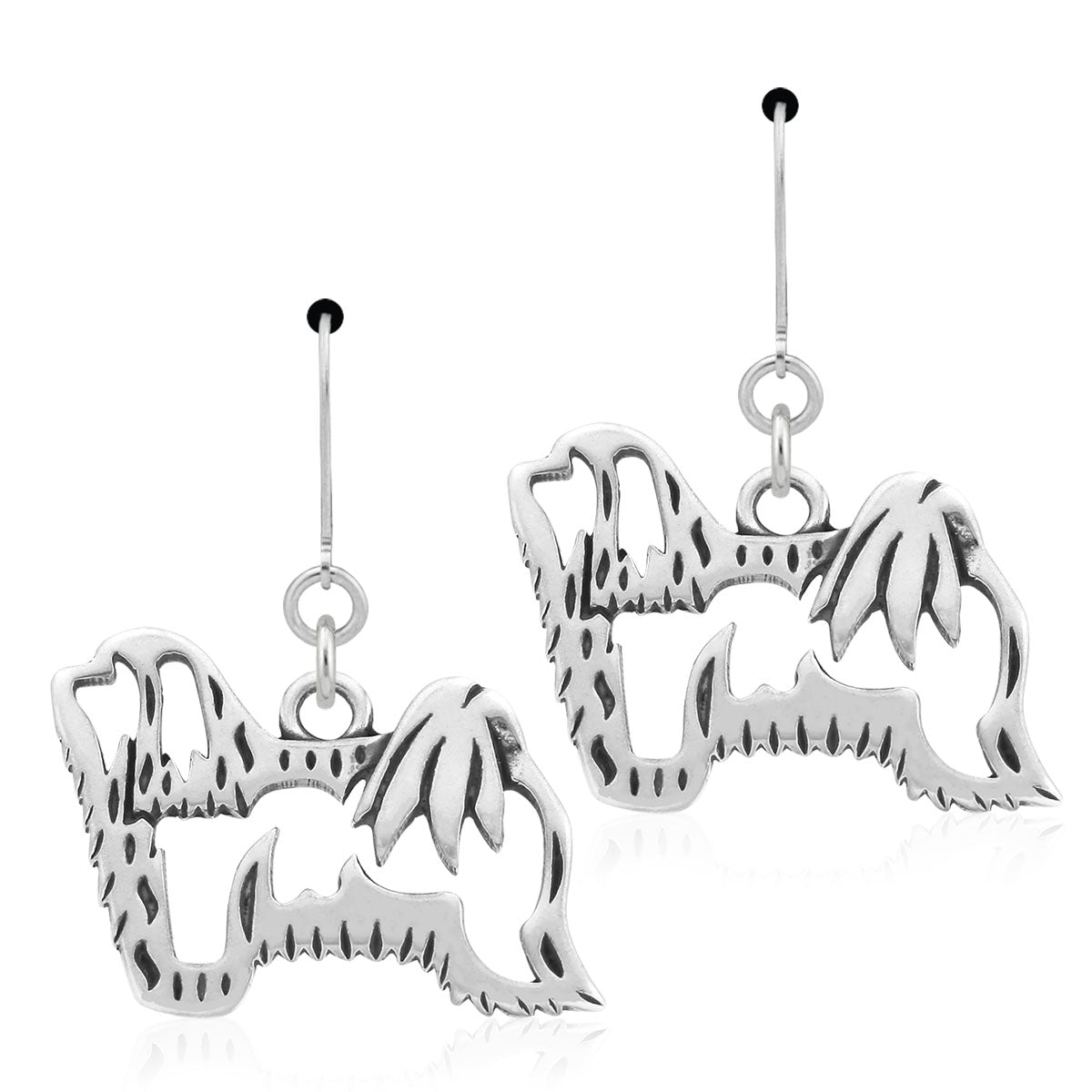 Sterling Silver Havanese Earrings