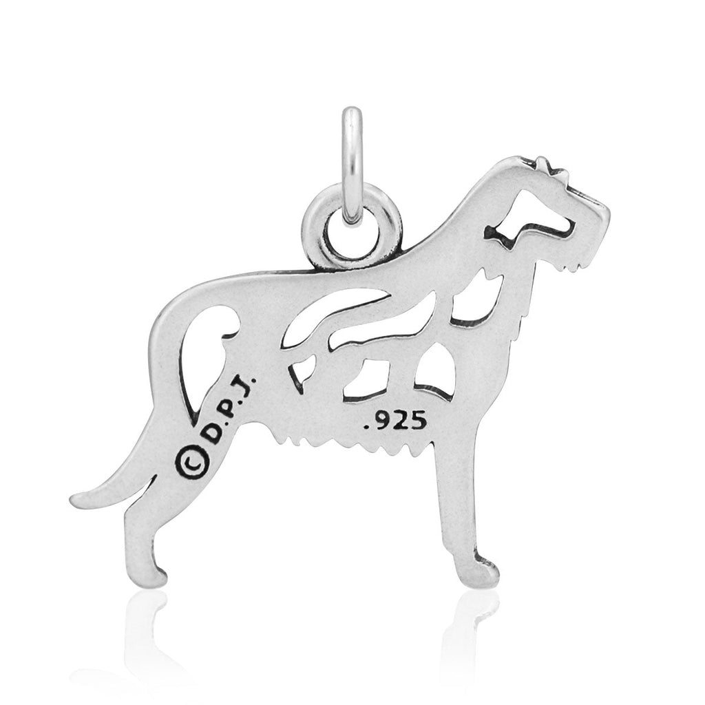 Sterling Silver Irish Wolfhound Necklace Jewelry