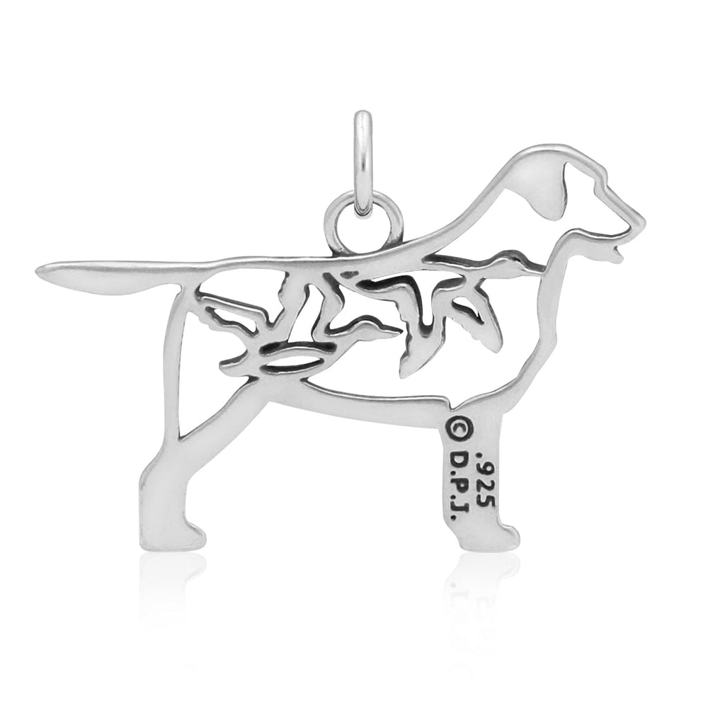 Sterling Silver Labrador Retriever Necklace Jewelry