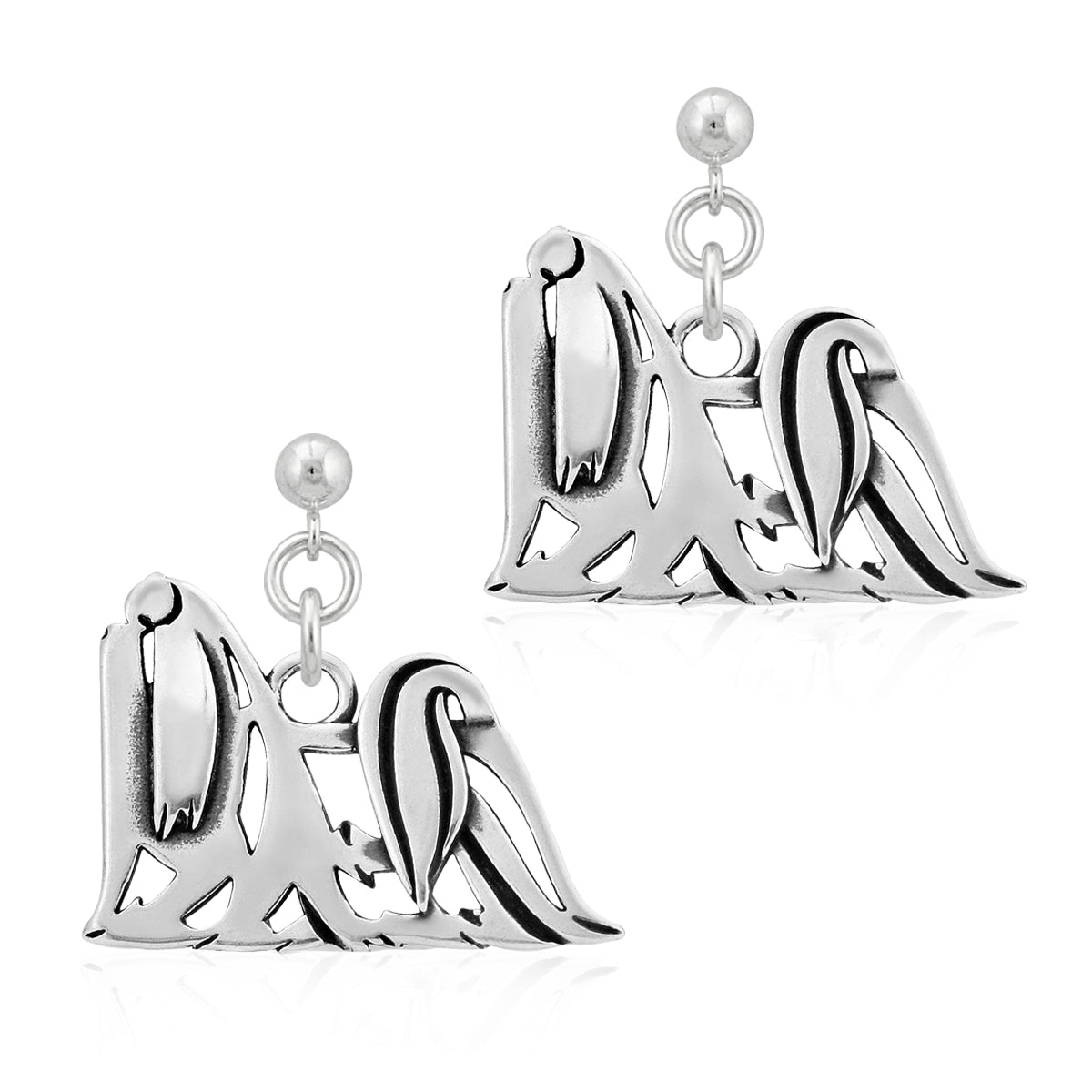 Sterling Silver Maltese Earrings