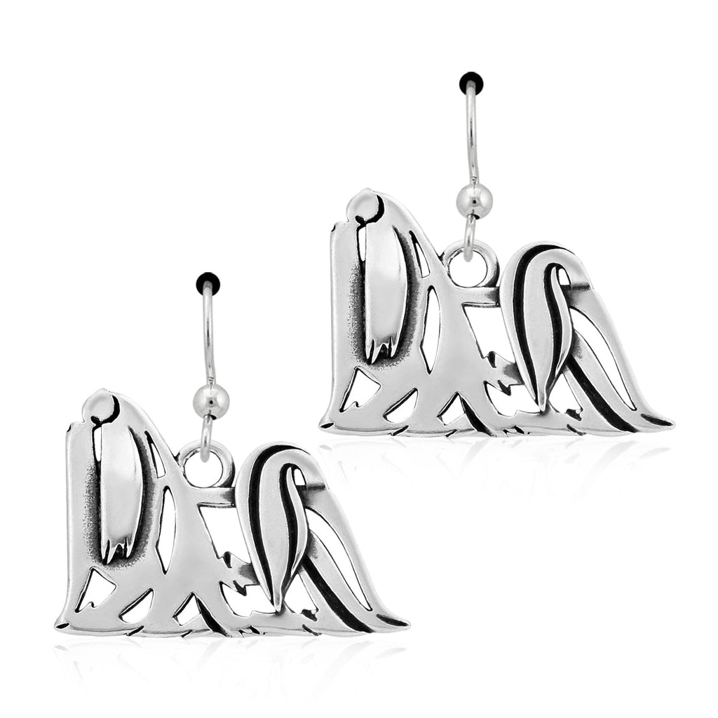 Sterling Silver Maltese Earrings