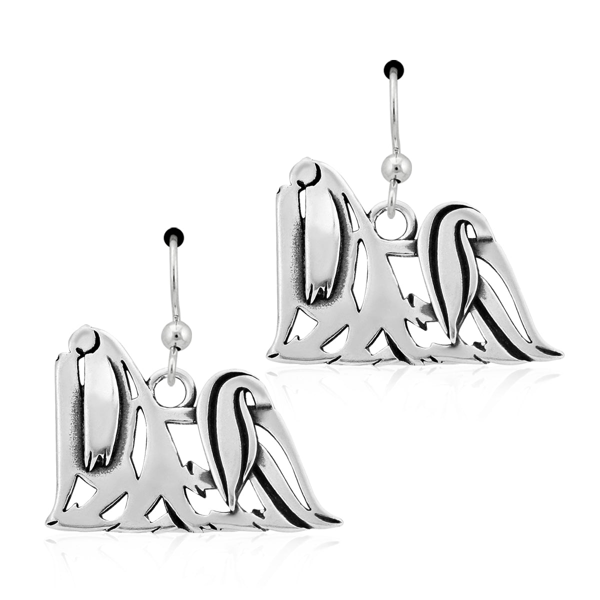 Sterling Silver Maltese Earrings