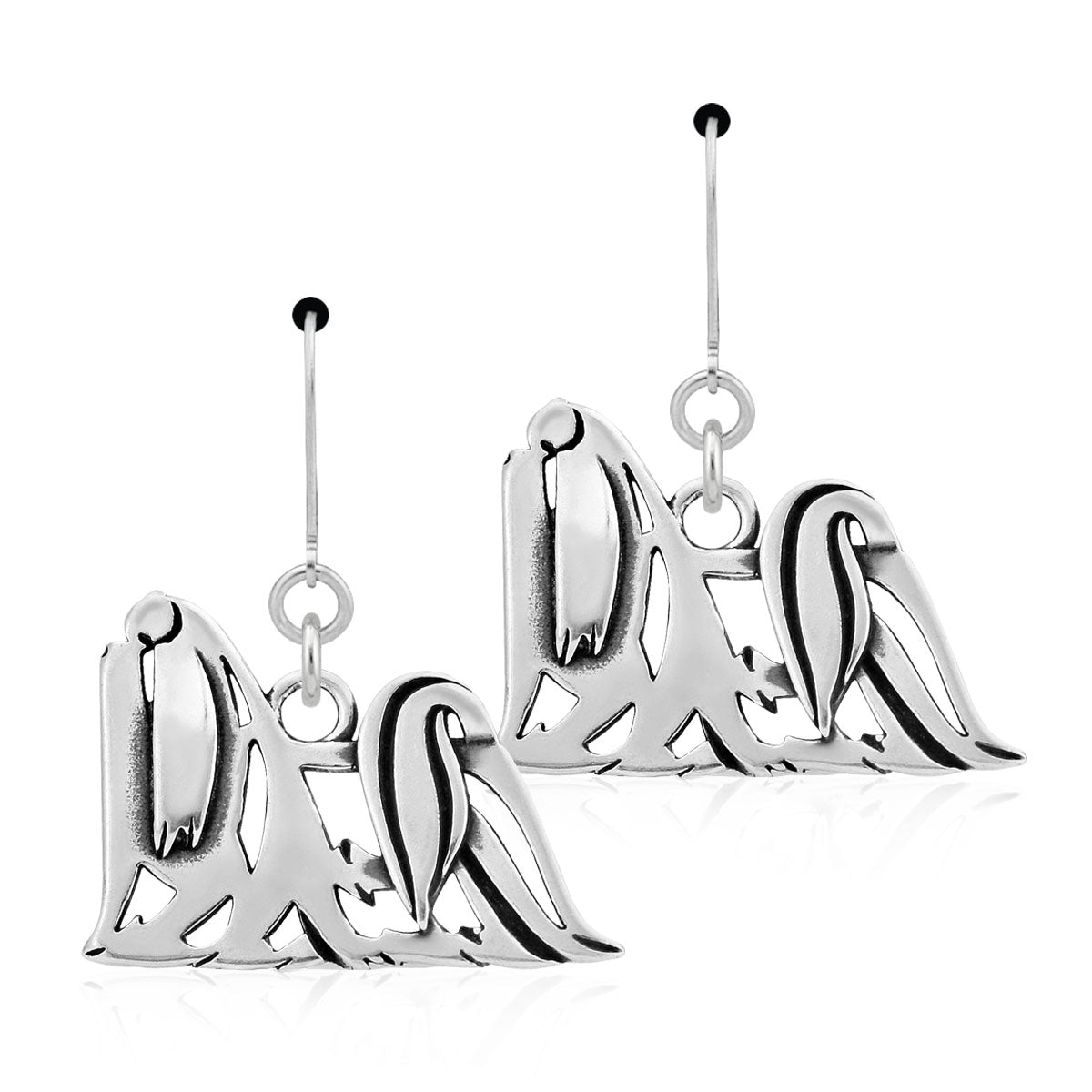 Sterling Silver Maltese Earrings