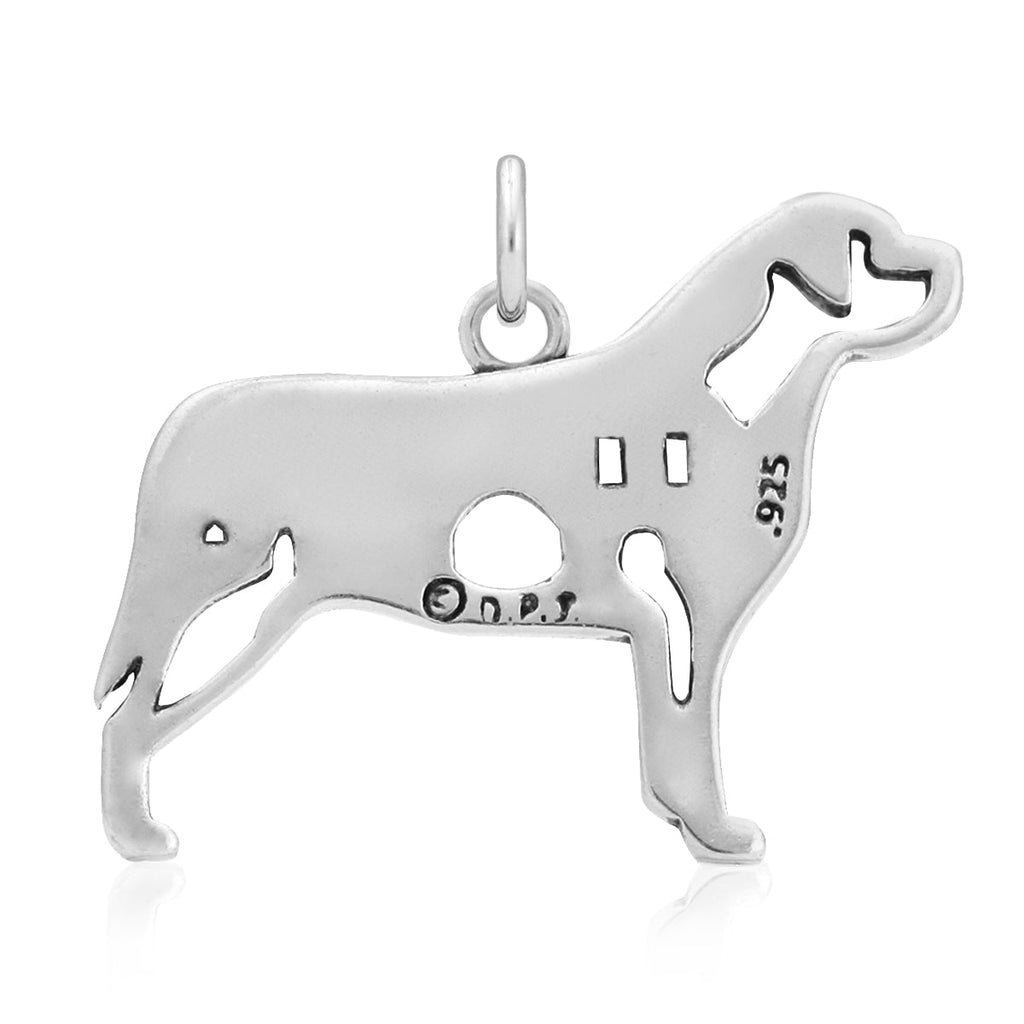 Sterling Silver Mastiff Necklace Jewelry
