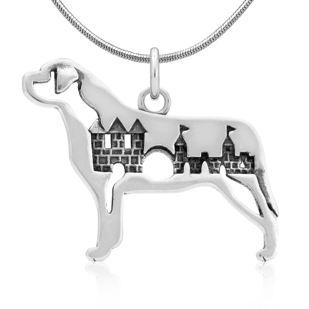 Sterling Silver Mastiff Necklace Jewelry