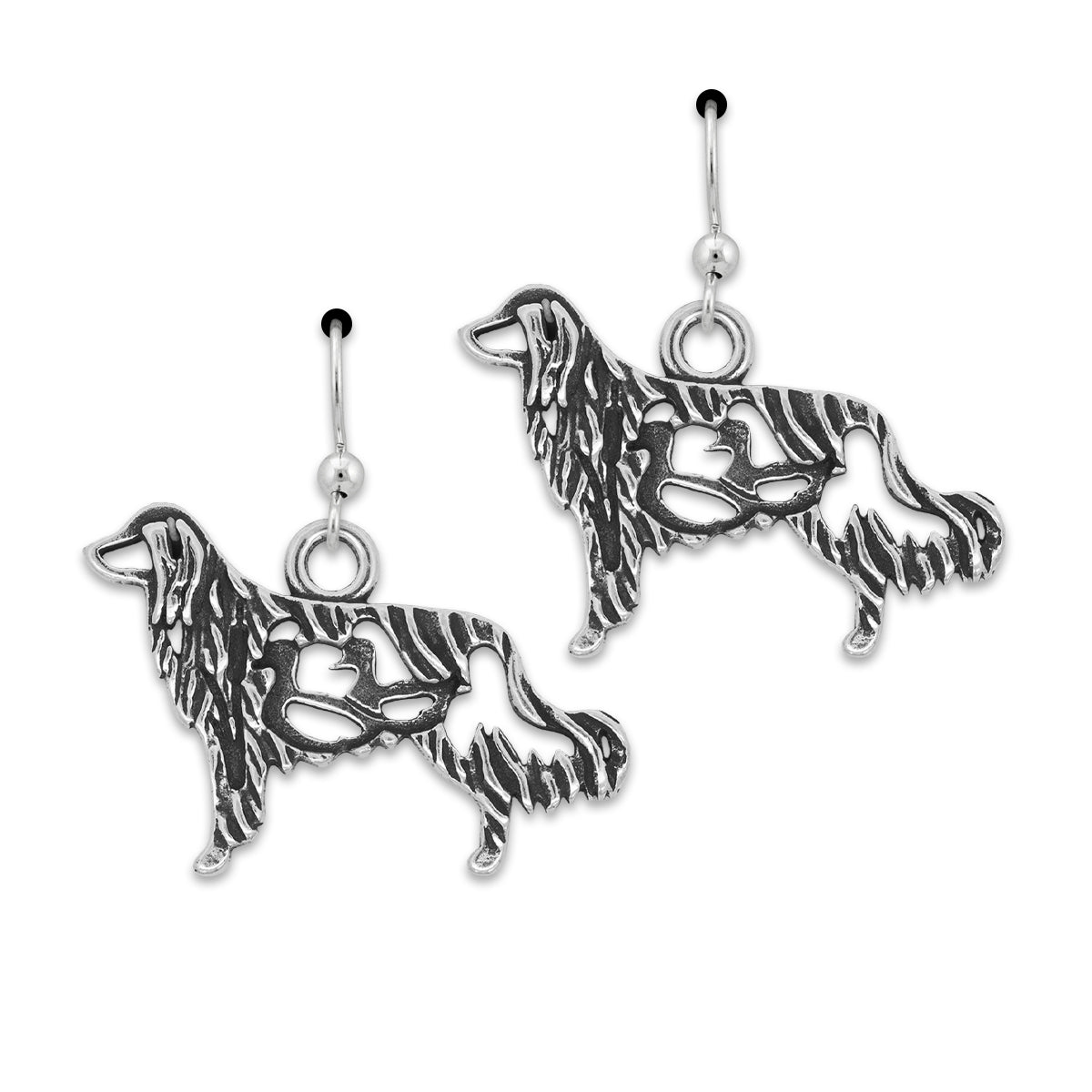 Sterling Silver Nederlandse Kooikerhondje Earrings