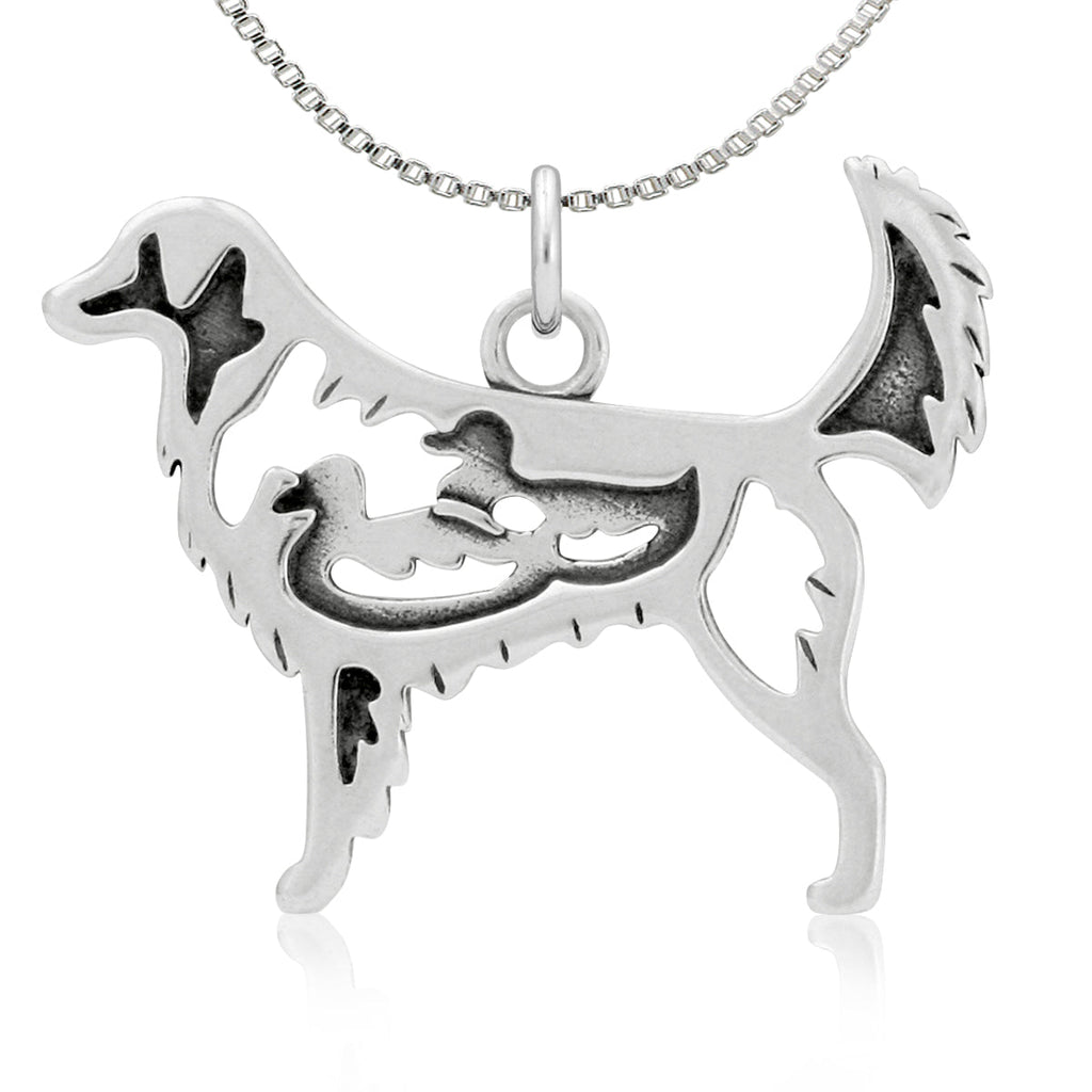 Sterling Silver Nova Scotia Duck Tolling Retriever Necklace Jewelry
