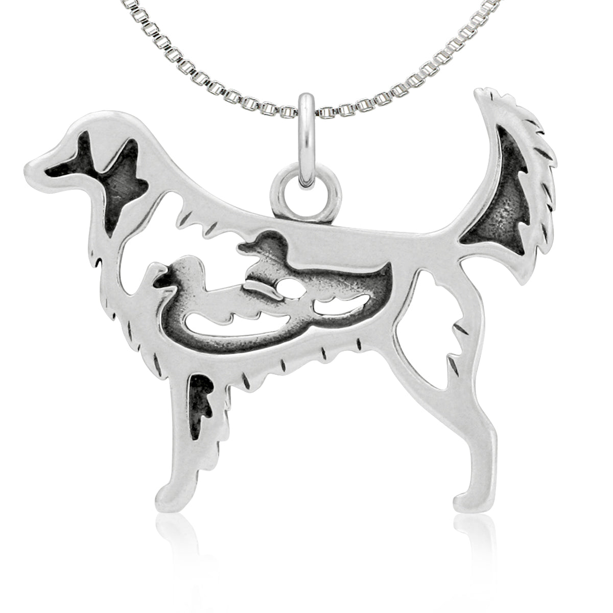 Sterling Silver Nova Scotia Duck Tolling Retriever Necklace Jewelry