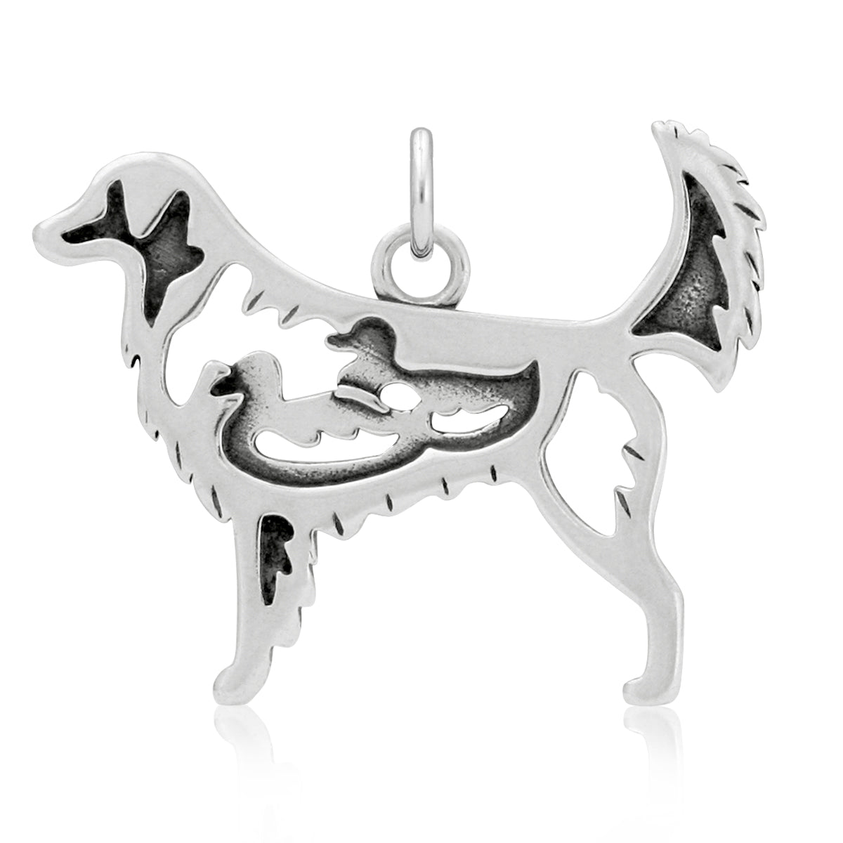 Sterling Silver Nova Scotia Duck Tolling Retriever Necklace Jewelry