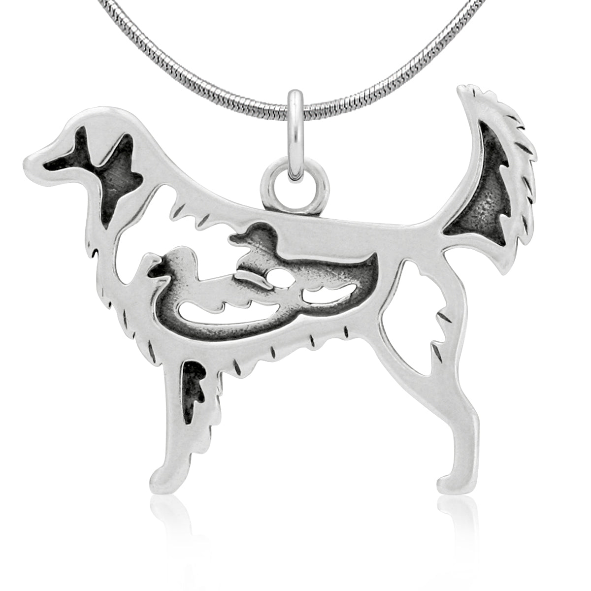 Sterling Silver Nova Scotia Duck Tolling Retriever Necklace Jewelry