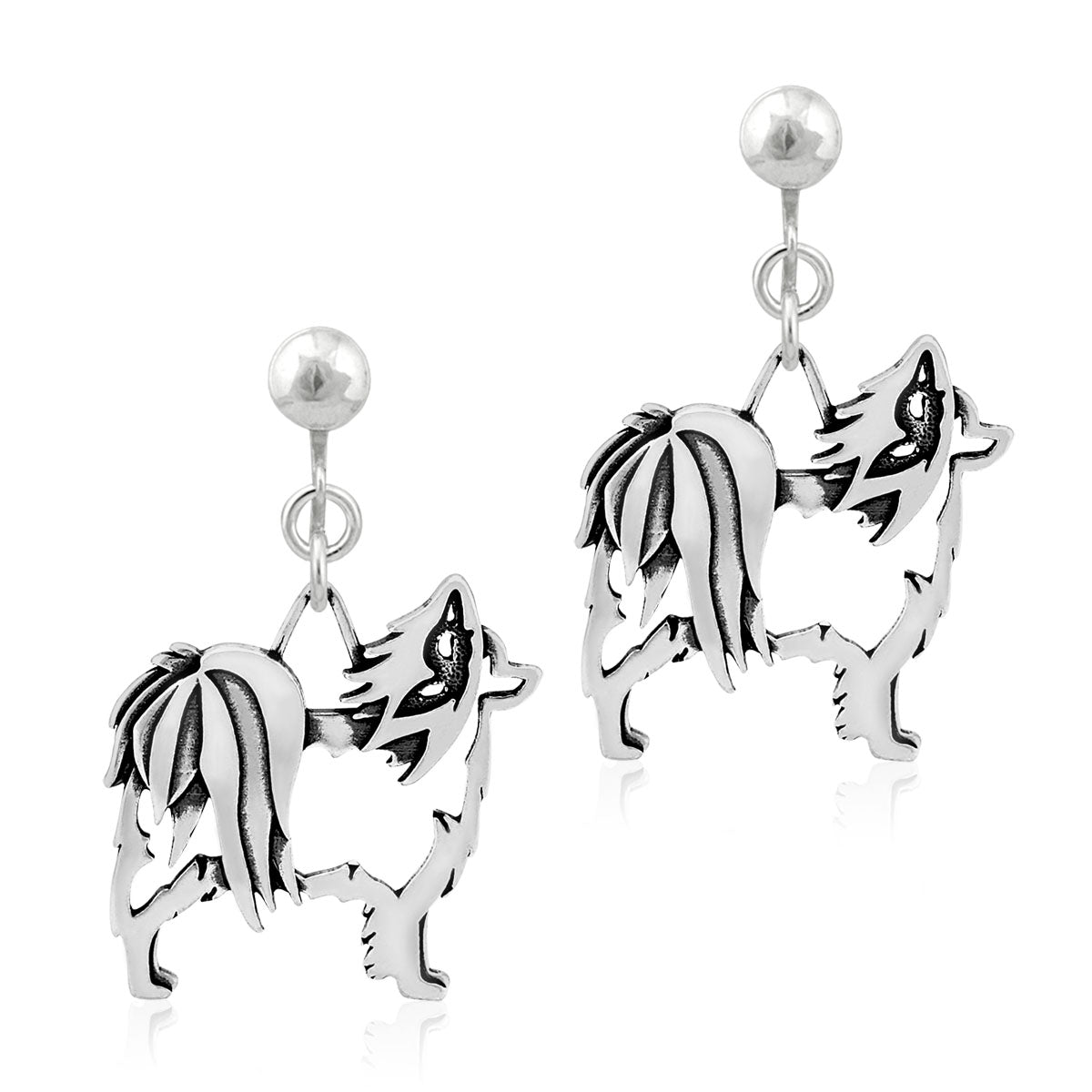 Sterling Silver Papillon Earrings
