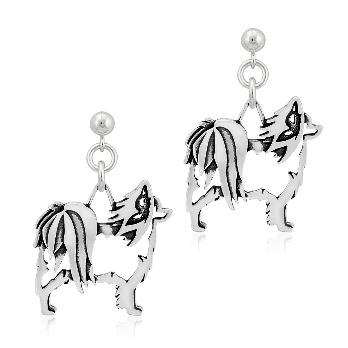 Sterling Silver Papillon Earrings