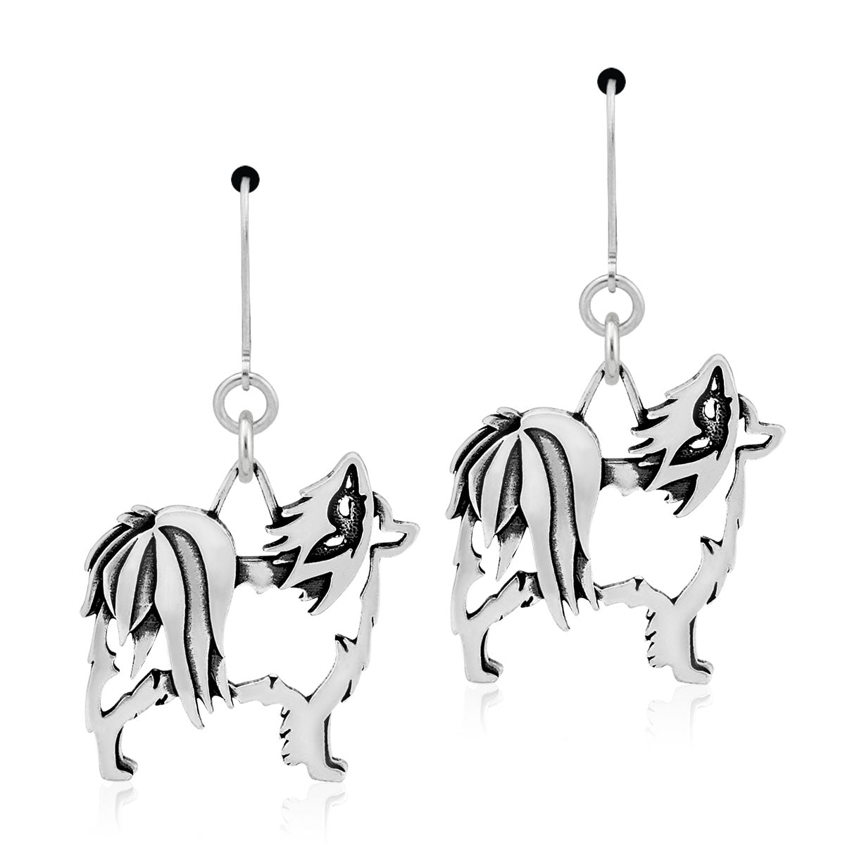 Sterling Silver Papillon Earrings