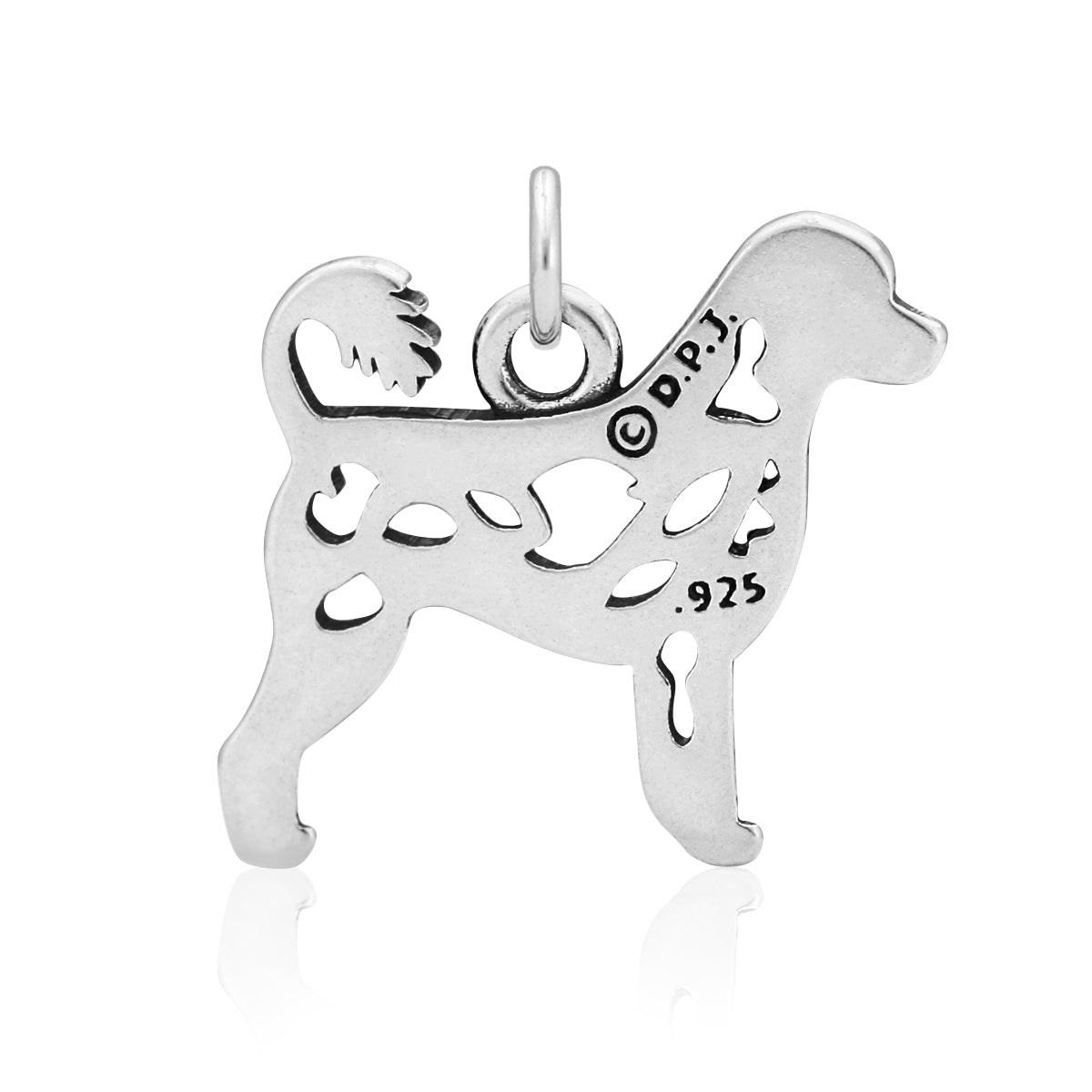 Sterling Silver Portuguese Water Dog Necklace Jewelry