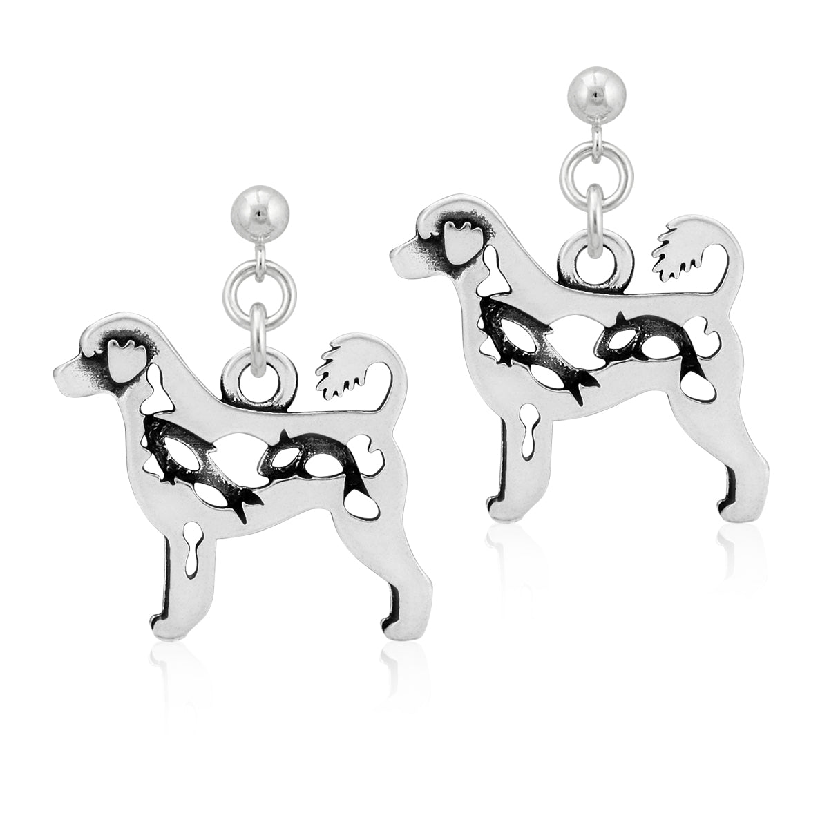 Portuguese Water Dog Earrings Gifts Sterling Silver