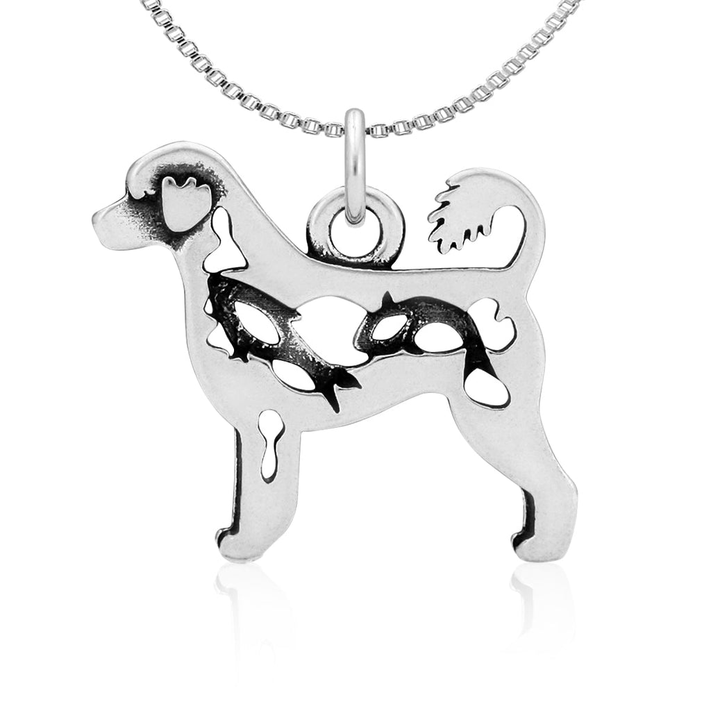 Sterling Silver Portuguese Water Dog Necklace Jewelry