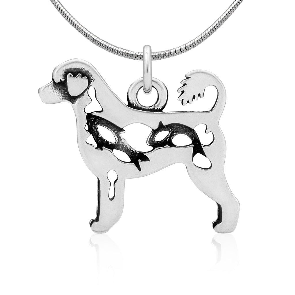Sterling Silver Portuguese Water Dog Necklace Jewelry