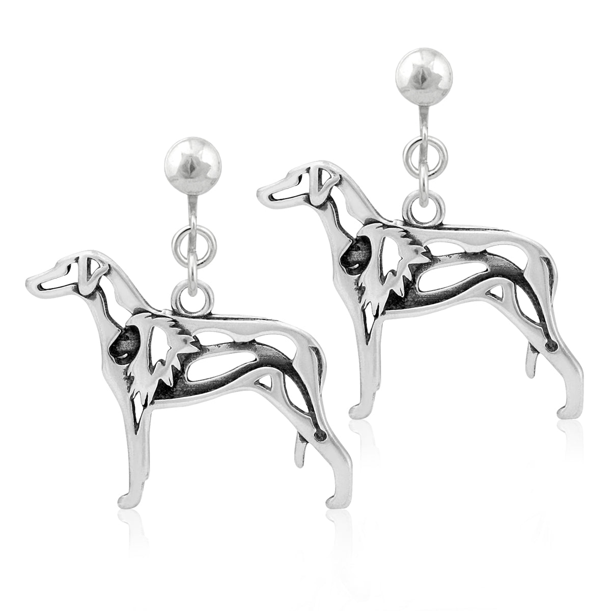 Sterling Silver Rhodesian Ridgeback Earrings