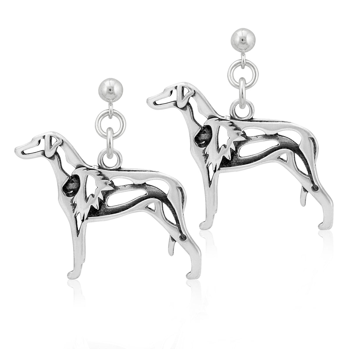 Sterling Silver Rhodesian Ridgeback Earrings