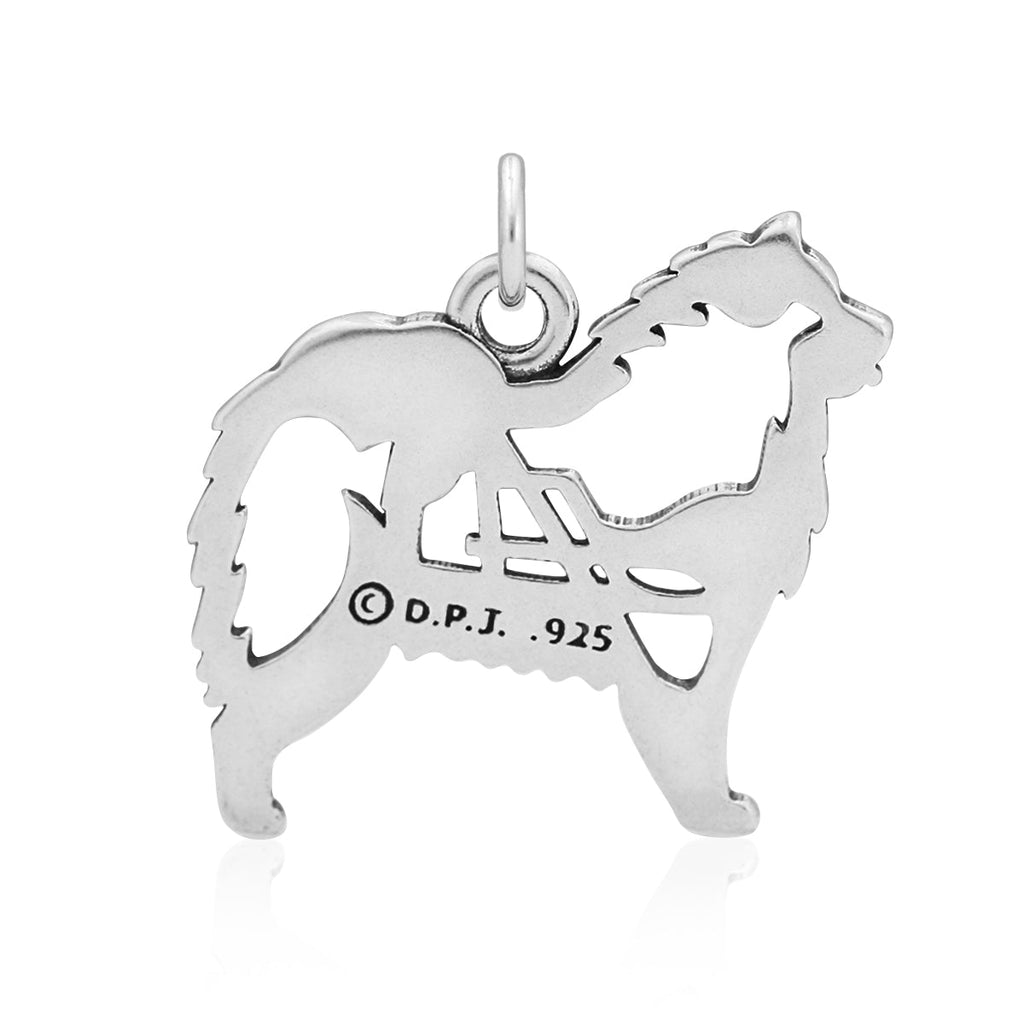 Sterling Silver Samoyed Necklace Jewelry
