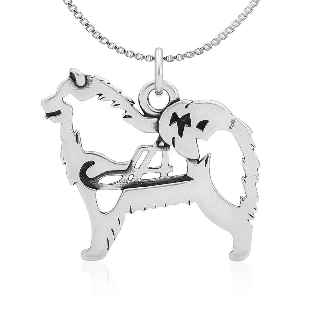Sterling Silver Samoyed Necklace Jewelry