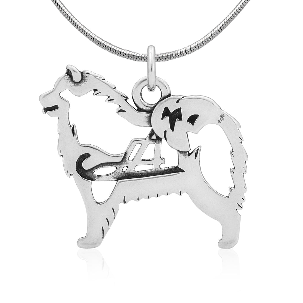 Sterling Silver Samoyed Necklace Jewelry