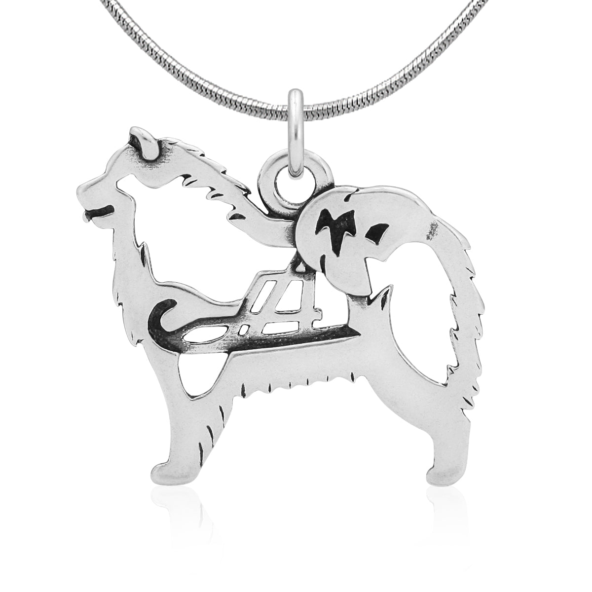 Sterling Silver Samoyed Necklace Jewelry
