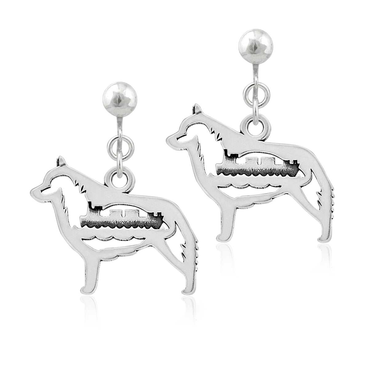 Sterling Silver Schipperke Earrings