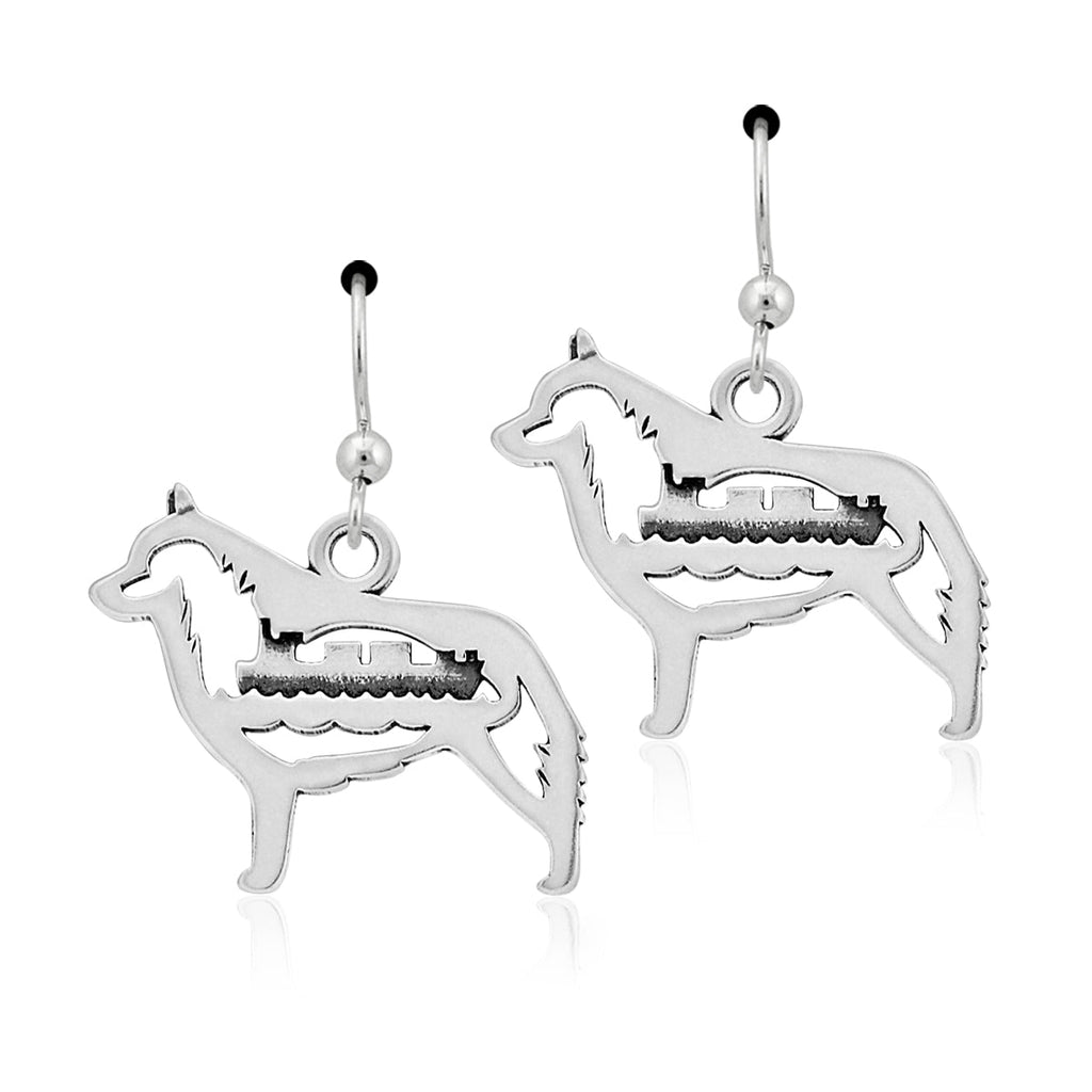 Sterling Silver Schipperke Earrings