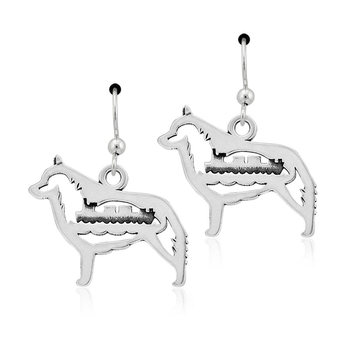 Sterling Silver Schipperke Earrings