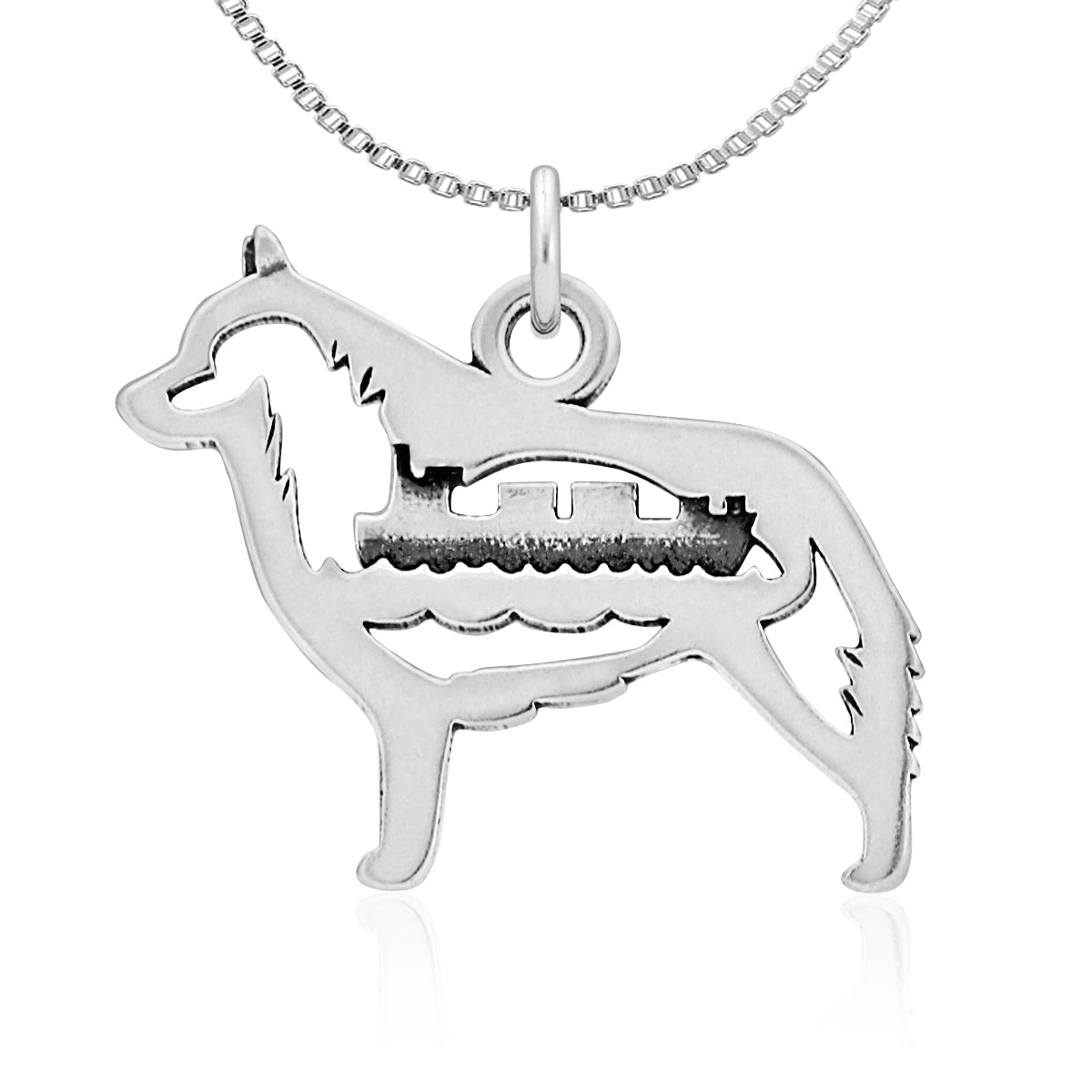 Sterling Silver Schipperke Necklace Jewelry