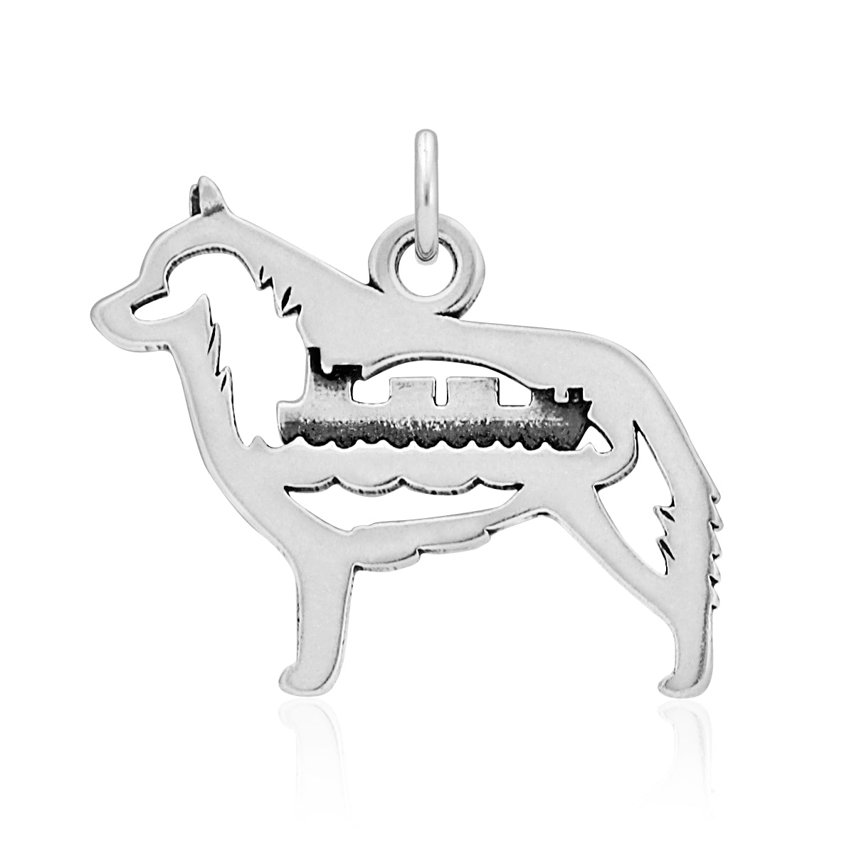Sterling Silver Schipperke Necklace Jewelry